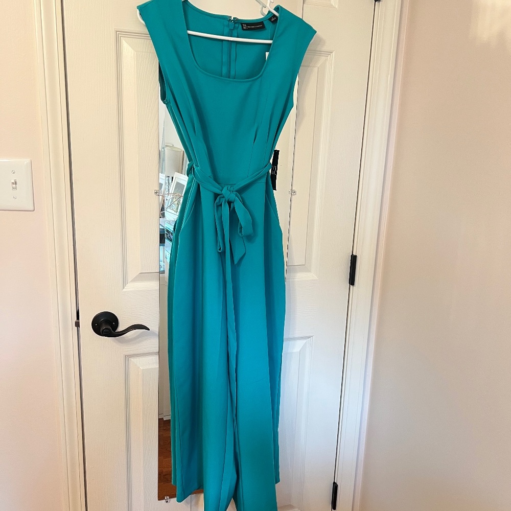 Teal Sleeveless Jump Suit